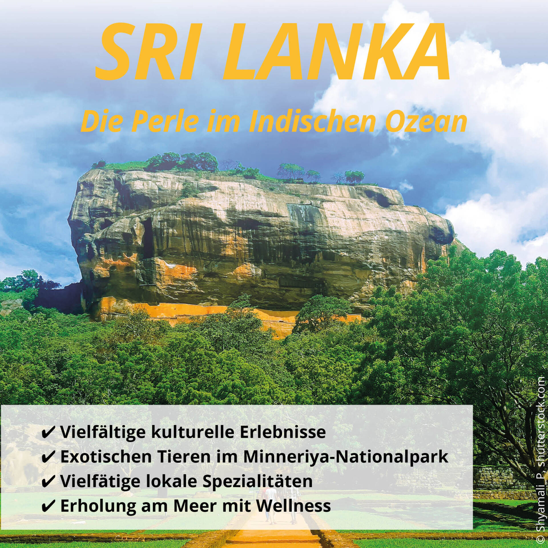 Sri Lanka, die Perle i mindischen Ozean, © Shyamali_P, shutterstock.com